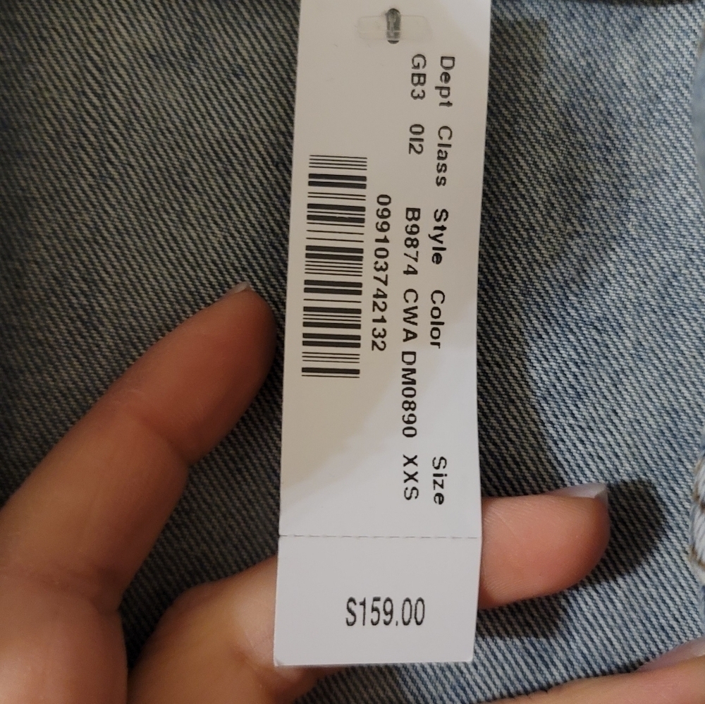J.Crew Indigo Jean Denim Ripped Style Jacket - Picture 8 of 16